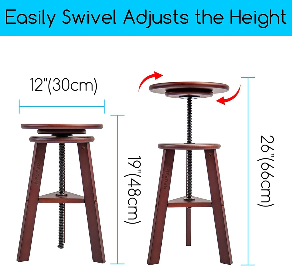 Extra-Large Wood Drafting Table and Wooden Stool B79542