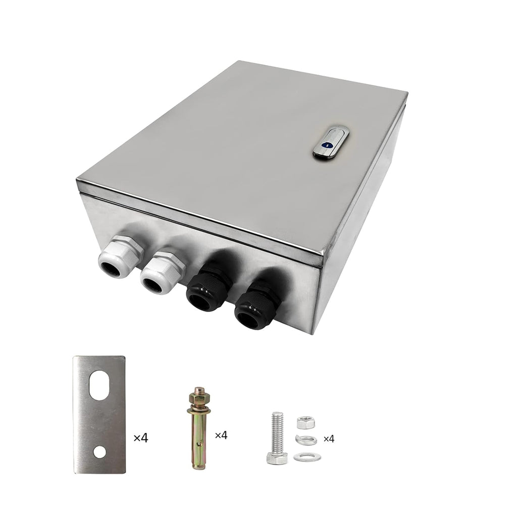 304 Stainless Steel IP65 Waterproof Junction Box with Lock P44094