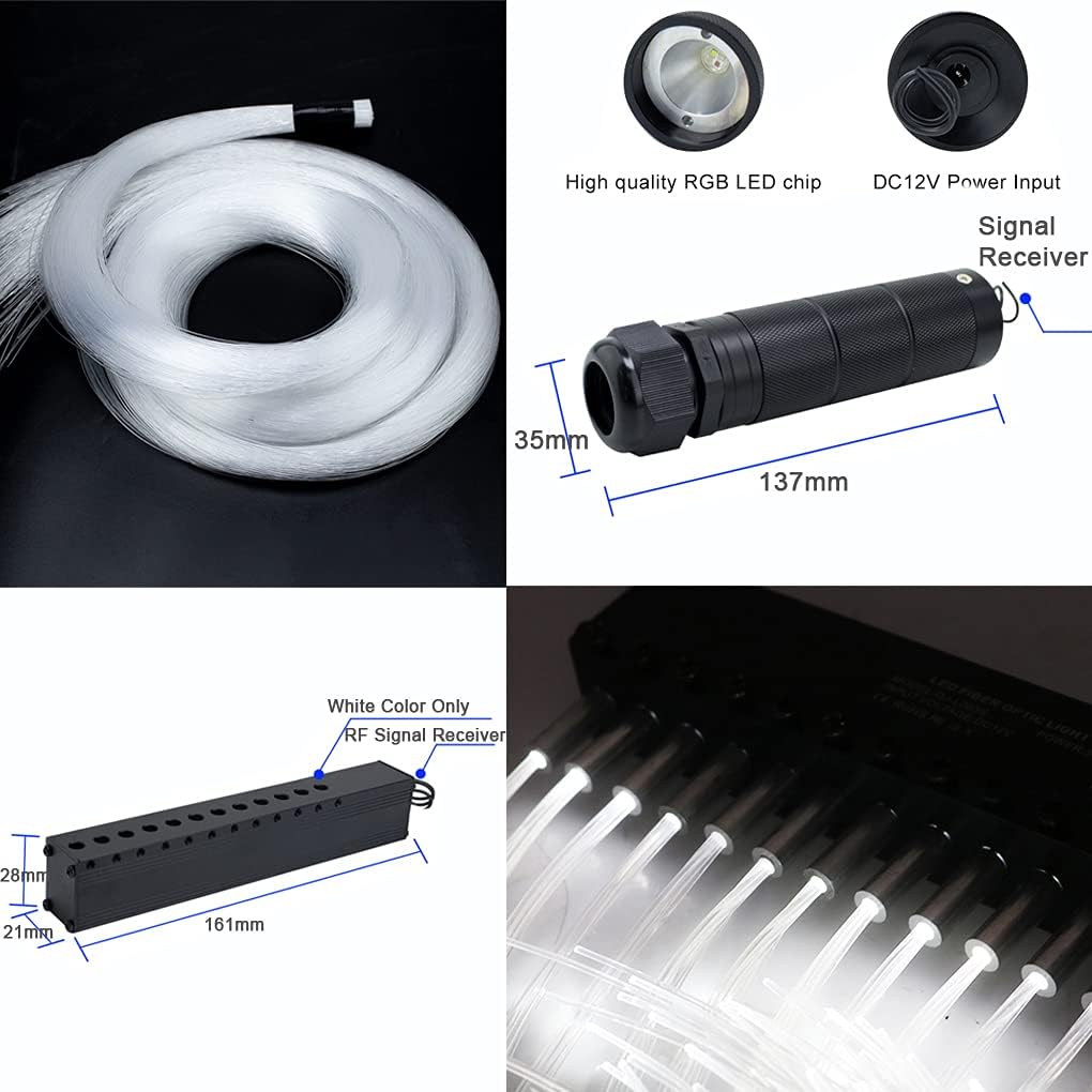 Bluetooth 6W RGBW LED Fiber Optic Star Ceiling Light Kit M815568