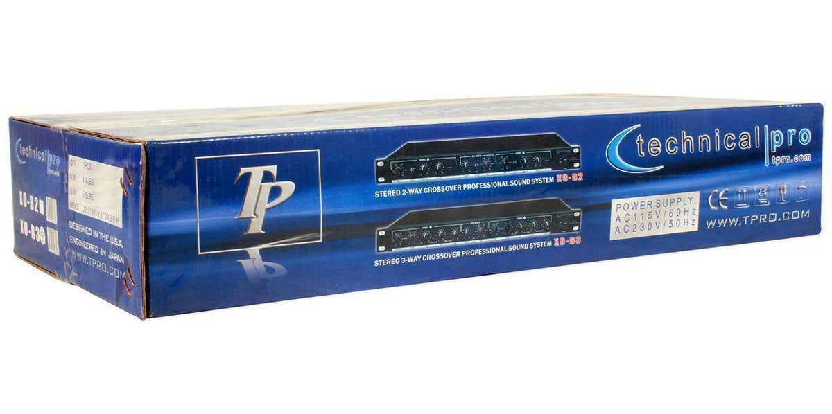 3 Way Crossover with Subwoofer Output Black L899