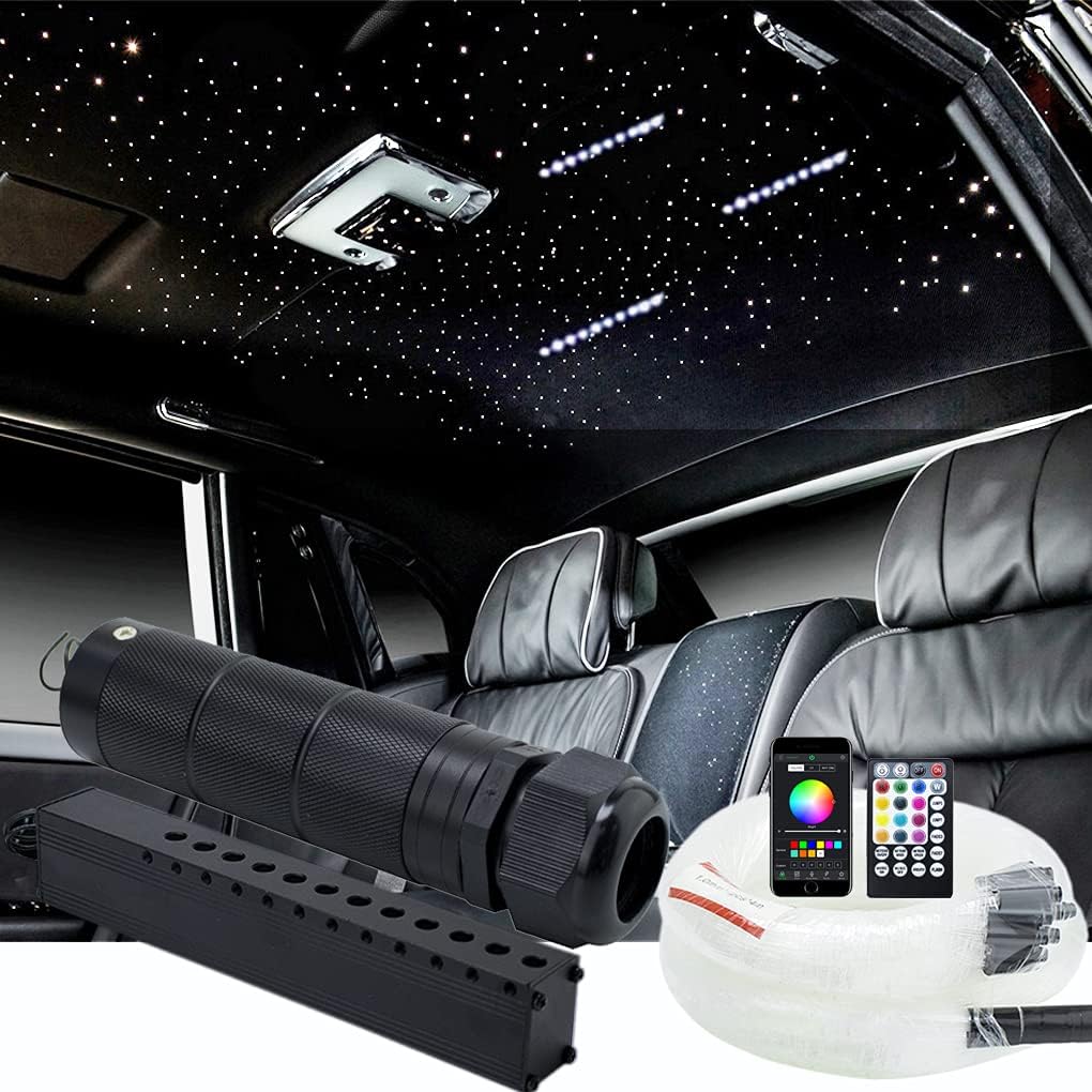 Bluetooth 6W RGBW LED Fiber Optic Star Ceiling Light Kit M815568
