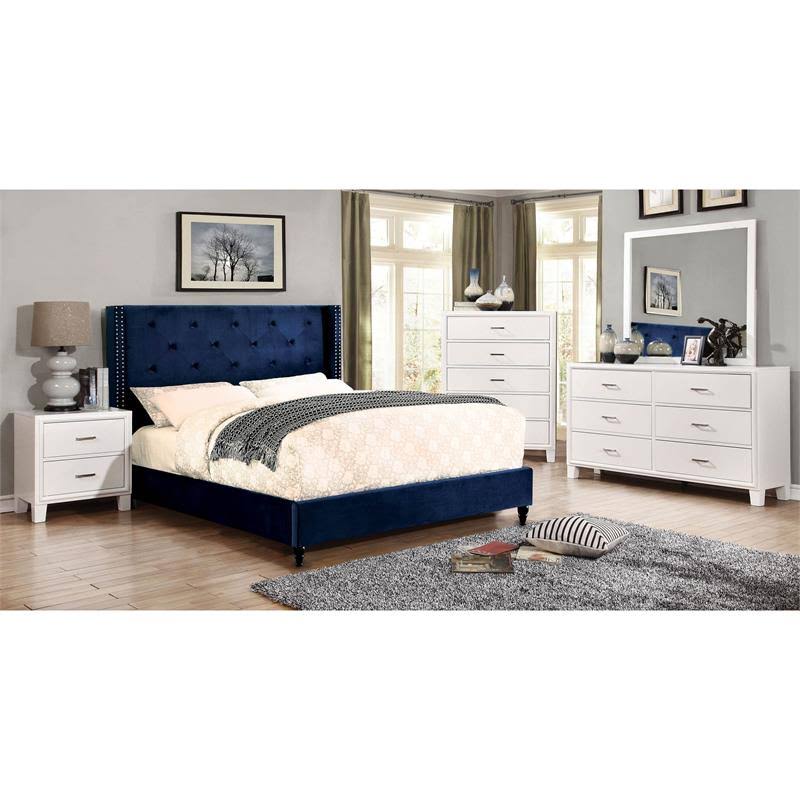 Tufted Wingback California King Bed X87684