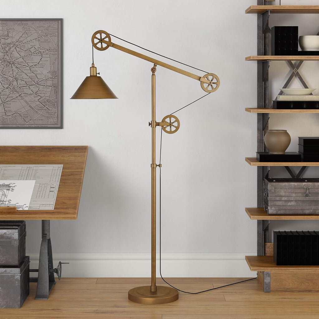 Aged Steel Floor Lamp Q689225