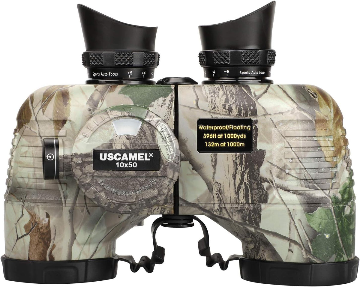 10x50 Waterproof Marine Binoculars with Rangefinder Compass G521