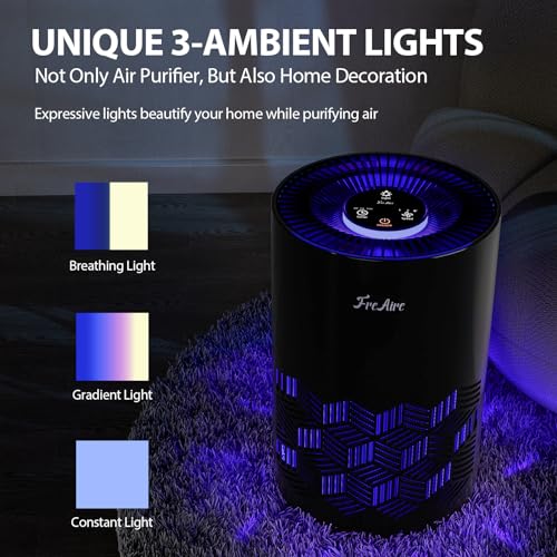 HEPA Air Purifier with RGB Lights (Black) P877982