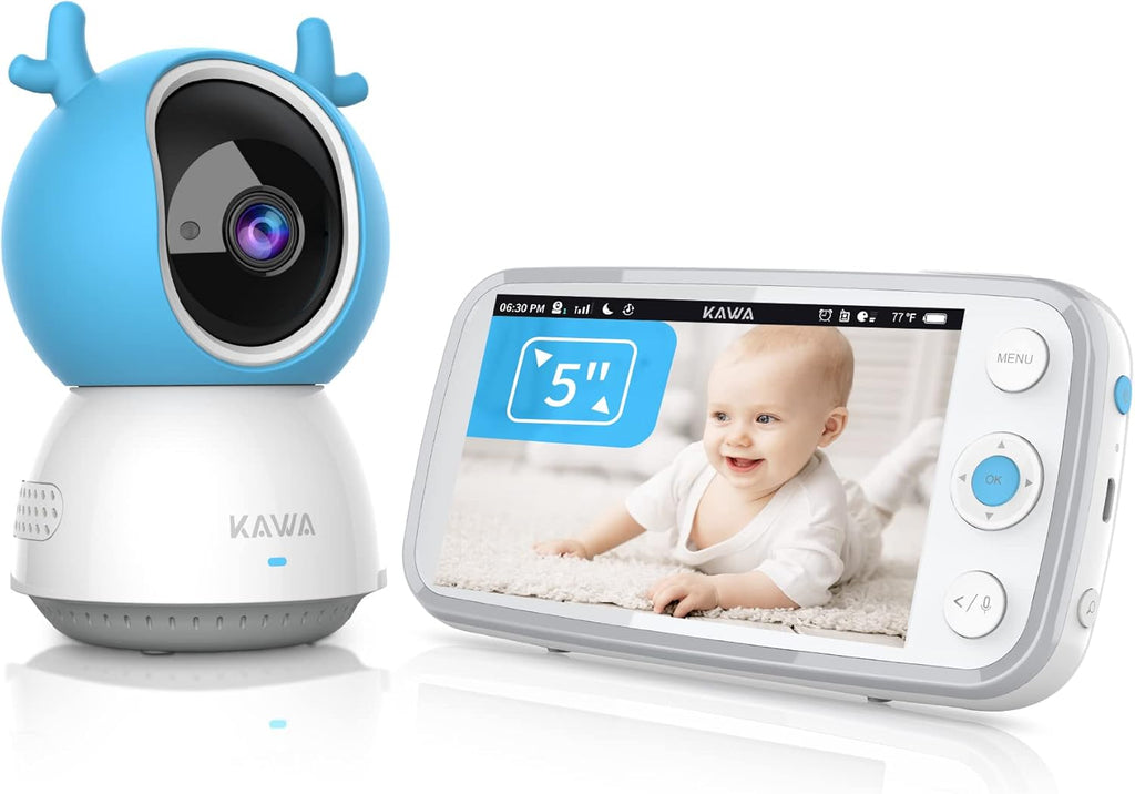 Baby Monitor with Camera and Audio, 720P HD Display, Night Vision, 2-Way Audio Q3992