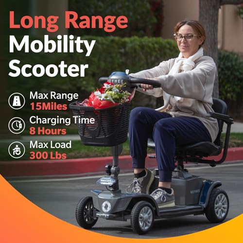 180W Electric Mobility Scooter with Height-Adjustable Seat M808919