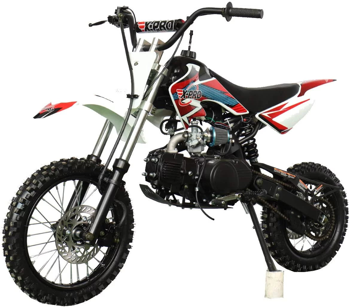 125cc Dirt Bike with 4-Speed Semi-Automatic Transmission, 14"/12" Tires Z617