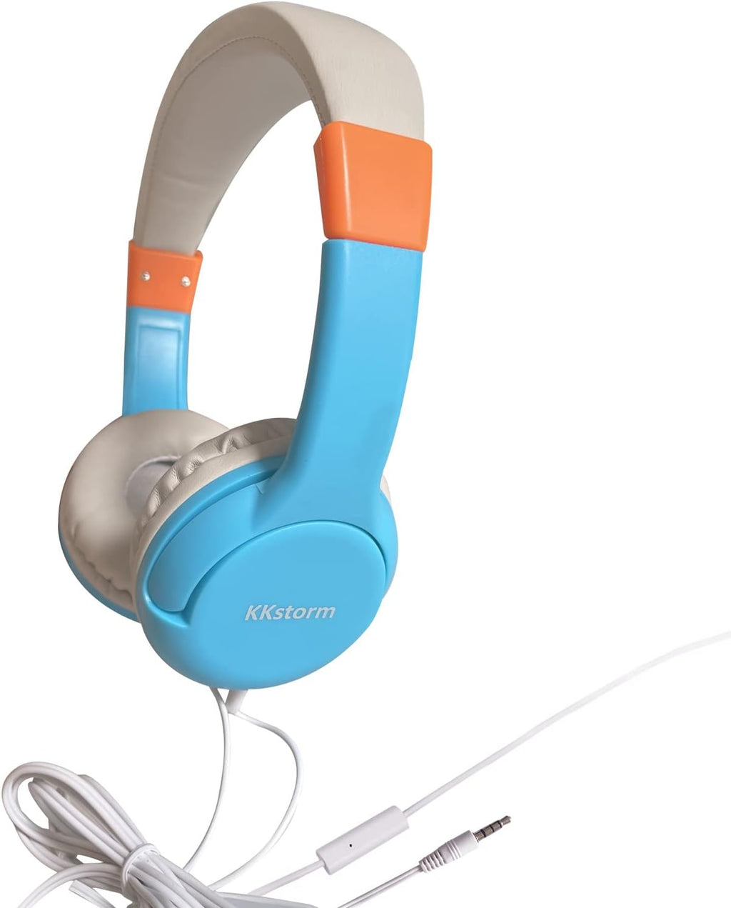 Blue Pink Wired Headphones with Microphone P249756