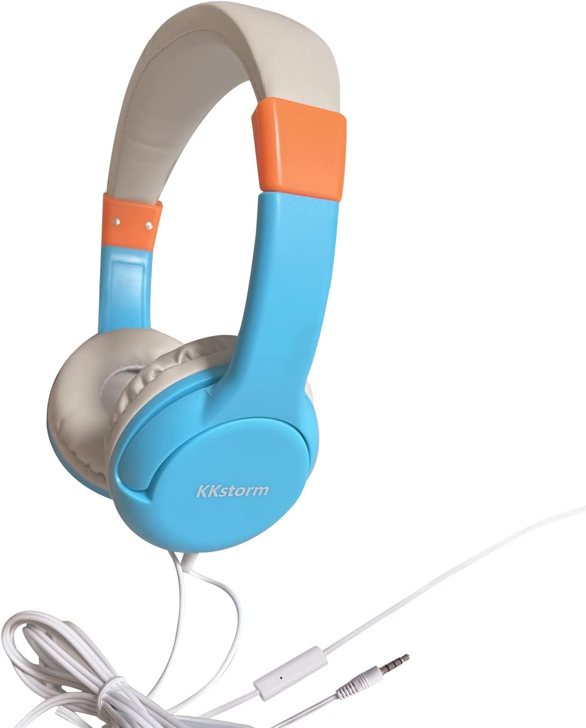 Blue Pink Wired Headphones with Microphone P249756