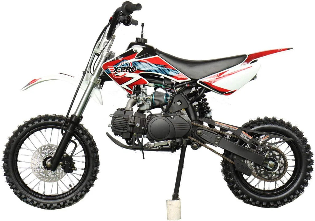125cc Dirt Bike with 4-Speed Semi-Automatic Transmission, 14"/12" Tires Z617