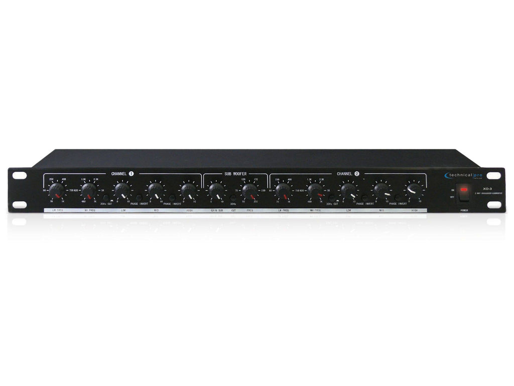 3 Way Crossover with Subwoofer Output Black L899