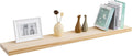 48 Inch Solid Pine Wood Floating Shelf with Metal Bracket L903867