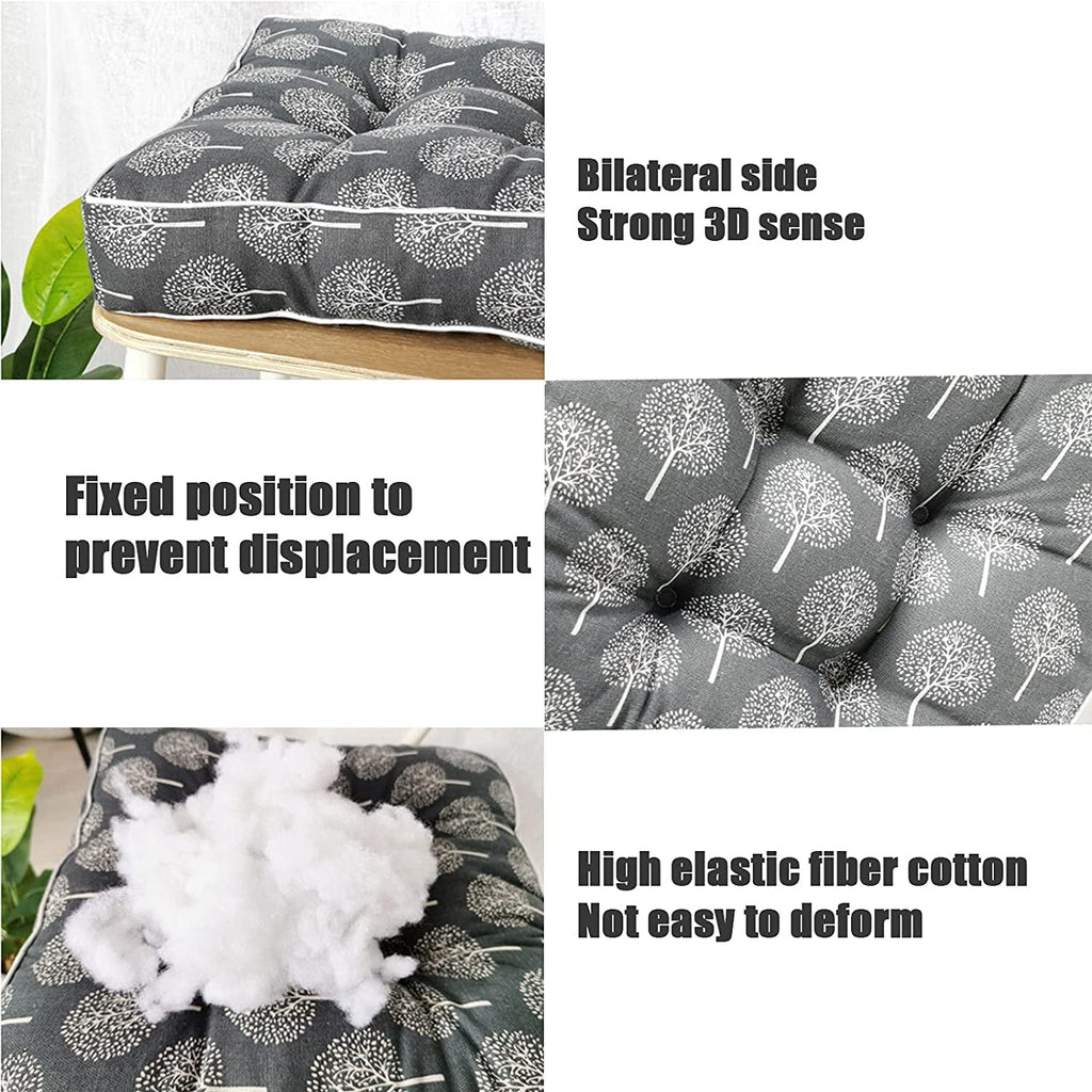 Gray Plaid 16" x 16" Square Floor Pillow F511