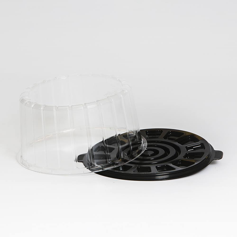 Clear Double Layer Cake Container with Dome Lid H56960