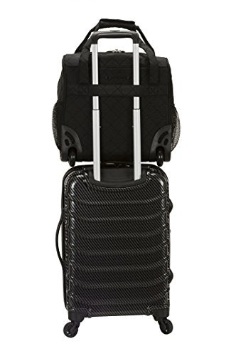 Black 15-Inch Upright Wheeled Carry-On Luggage R544398