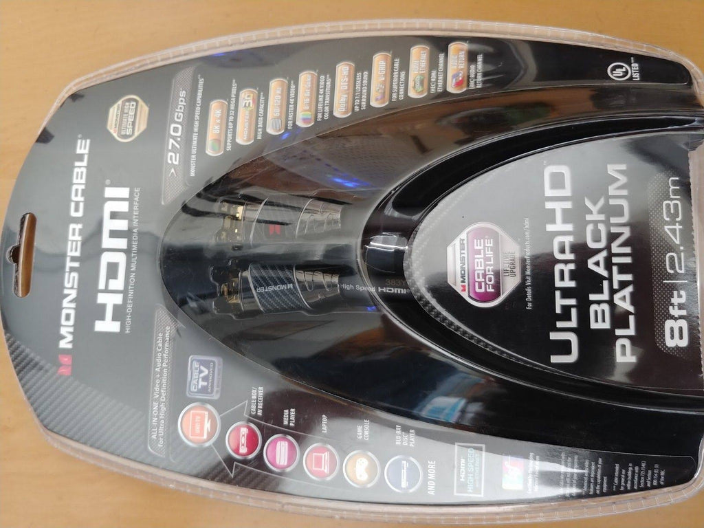 Black 8 ft. HDMI Cable with Ethernet O436