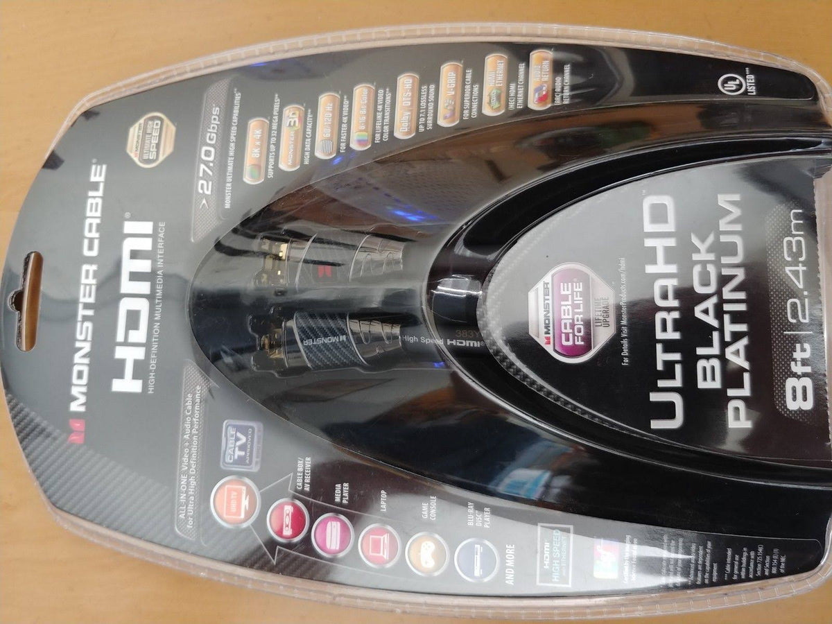 Black 8 ft. HDMI Cable with Ethernet O436