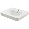 24-in Pedestal Bathroom Sink in Colonial White F95651