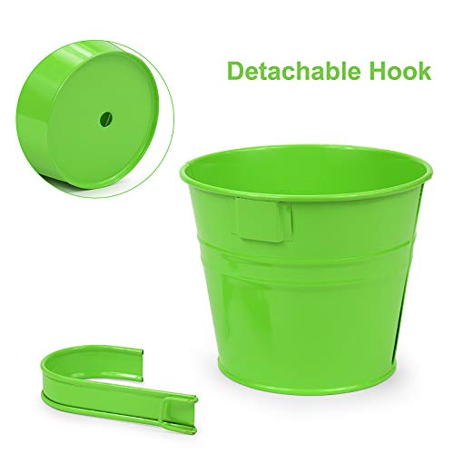 Metal Hanging Flower Pots 4 PCS W485833