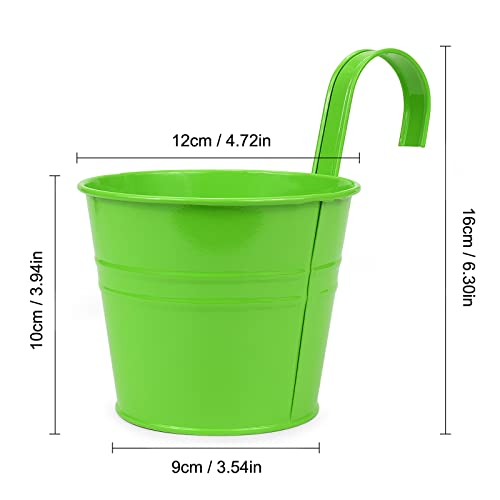 Metal Hanging Flower Pots 4 PCS W485833