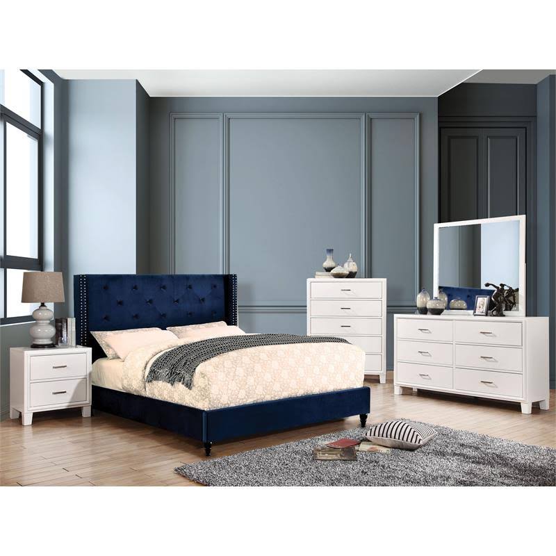 Tufted Wingback California King Bed X87684
