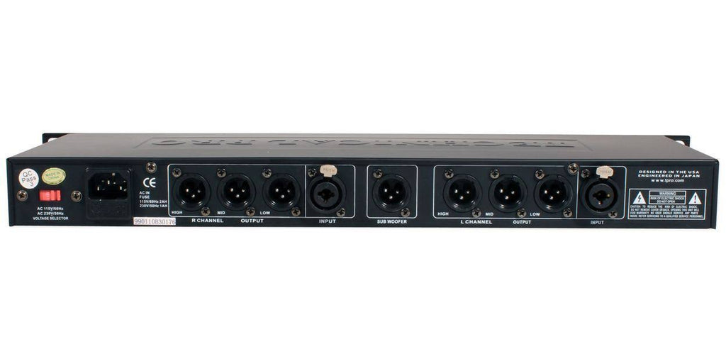 3 Way Crossover with Subwoofer Output Black L899