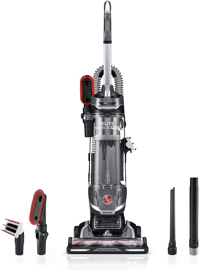 Grey Bagless Upright Vacuum Cleaner with HEPA Media Filtration P52966