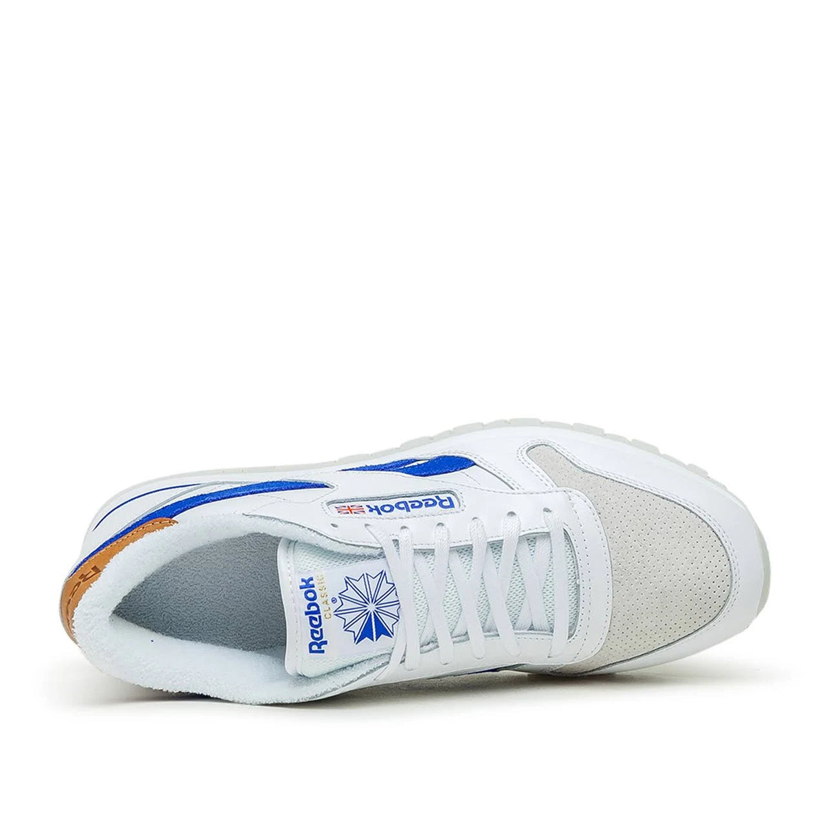 White Blue Leather Sneakers B379