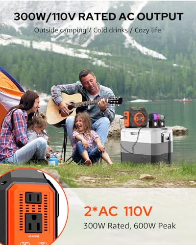 Portable Solar Generator 300W 220Wh with 40W Solar Panel G1525