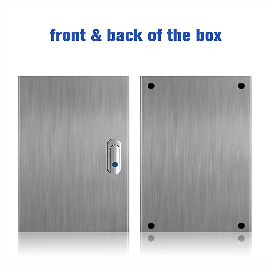 304 Stainless Steel IP65 Waterproof Junction Box with Lock P44094