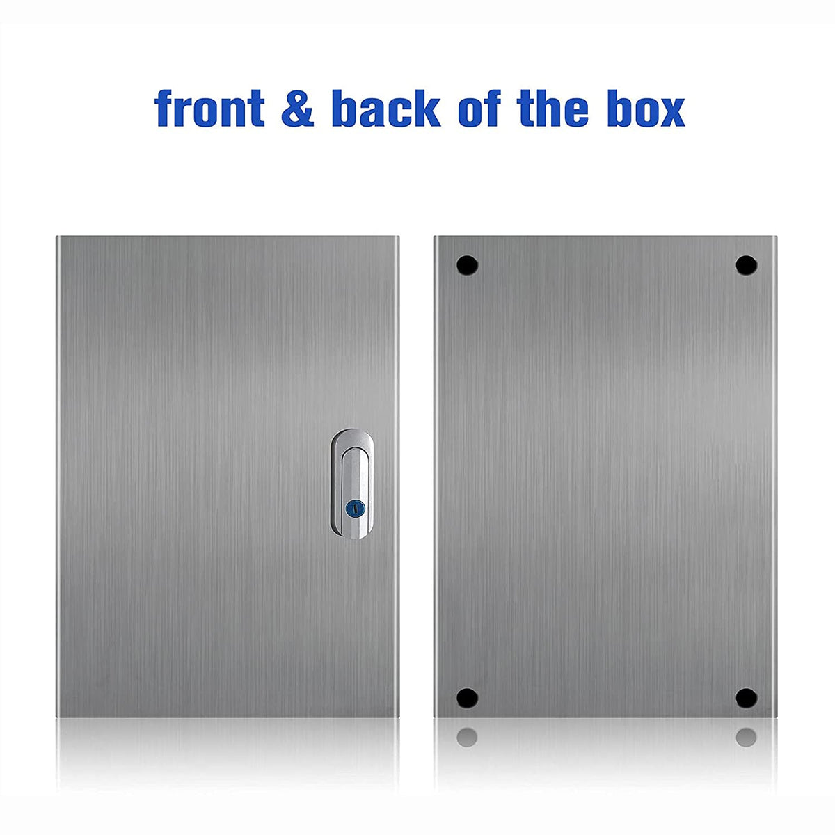 304 Stainless Steel IP65 Waterproof Junction Box with Lock P44094
