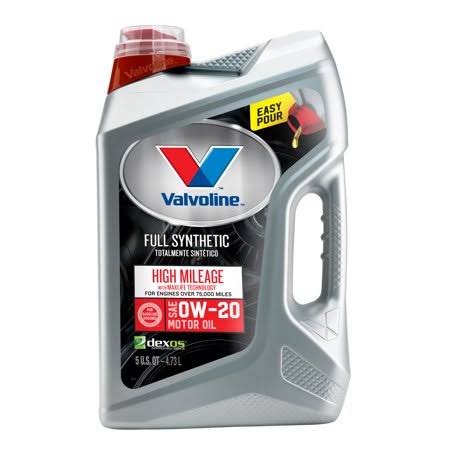 0W-20 Full Synthetic High Mileage Motor Oil 5 Quart E5014