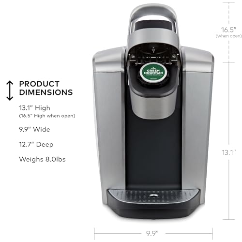 Brushed Silver Single Serve K-Cup Pod Coffee Maker S963818