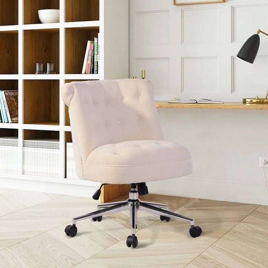Blue Velvet Upholstered Task Chair L72752