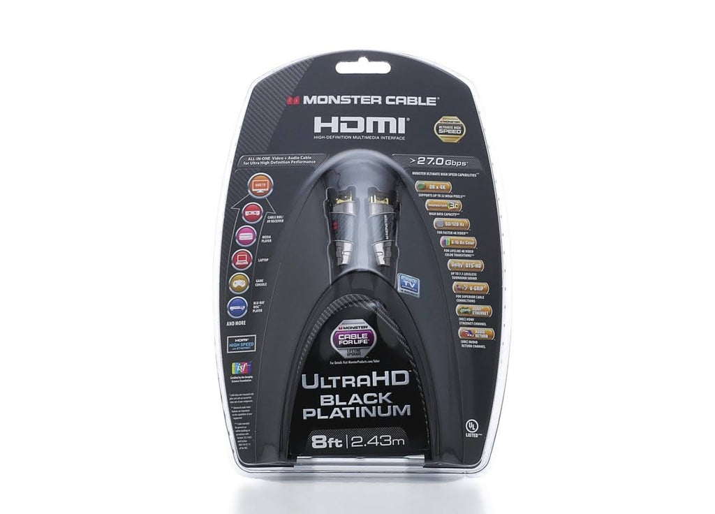 Black 8 ft. HDMI Cable with Ethernet O436