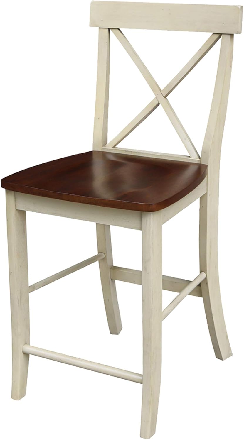 24 inch Pecan Barstool P607