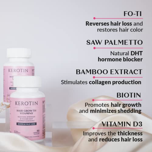 60 Pills Hair Growth Biotin Supplement V431