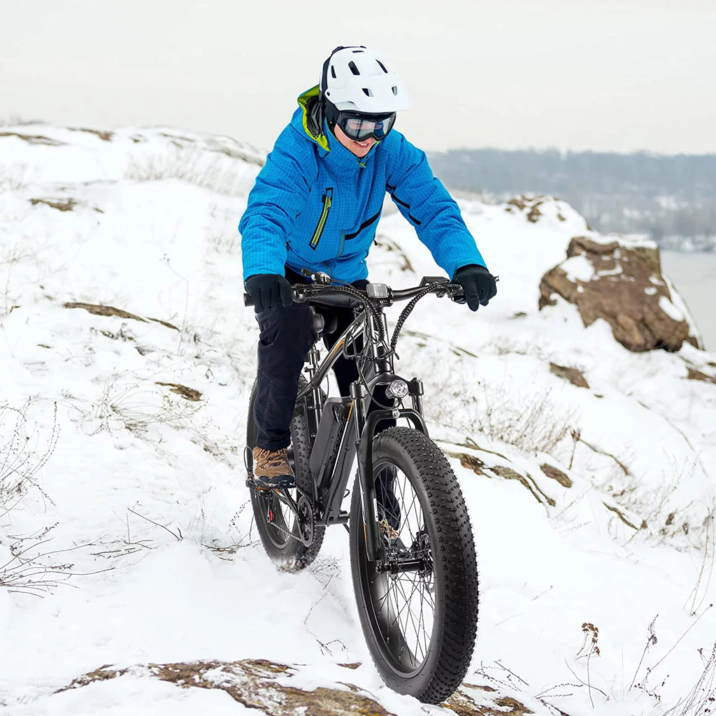26" Fat Tire Electric Mountain Bike 500W 48V 13AH Removable Battery Shimano 7 Speed I377370