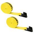2 Pack 25 Foot Long 2 Inch Wide Replacement Strap with Black Flat Hook M765555