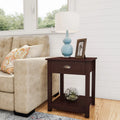 Wooden End Table with Storage Drawer and Shelf K963100