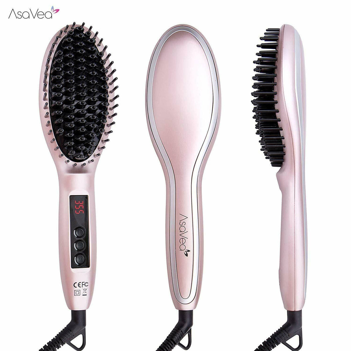 Rose Gold Hair Straightening Brush A836