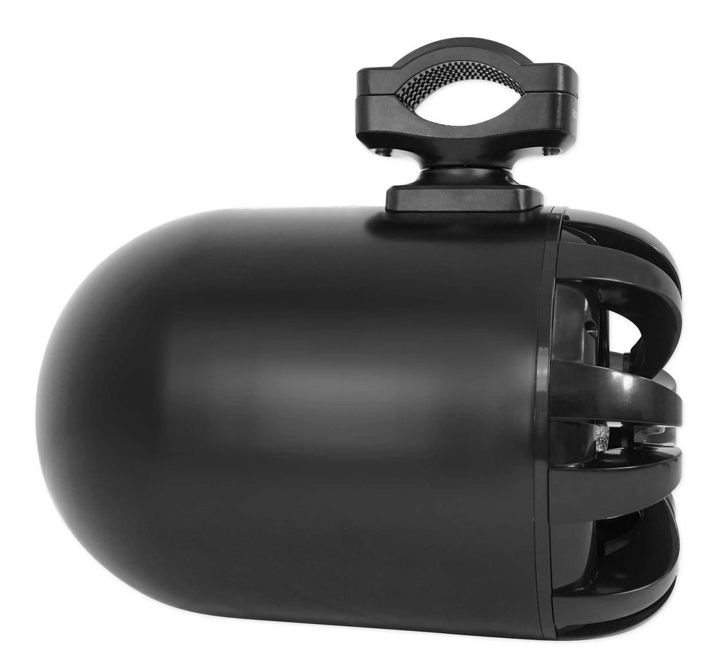 Rockville WB65 Black 6.5x22 600W Metal Marine Wakeboard Swivel Tower Speakers Y6291