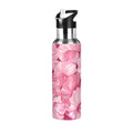 Pink Insulated Stainless Steel Water Bottle with Straw Lid 20 oz N912