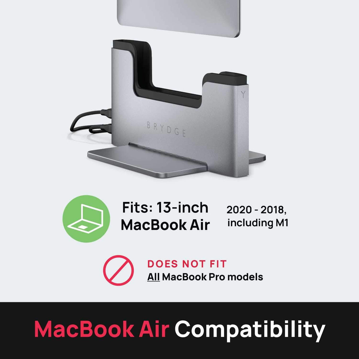 Vertical Laptop Stand for 16-inch MacBook Pro U109