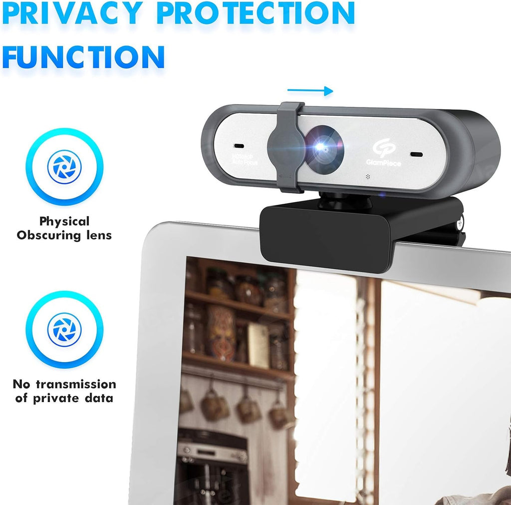 HD Webcam Autofocus 1080p with Stereo Microphone USB Webcam Pack of 2 T705