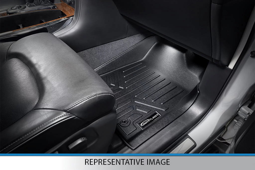 Black Floor Mats Liner Set with 2nd Row Bench Seats Y556
