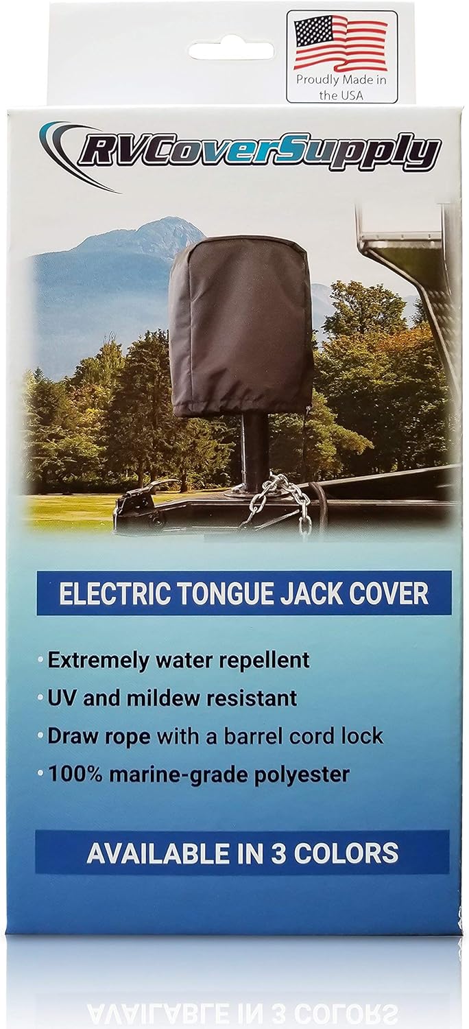 Universal RV Electric Tongue Jack Cover Pack of 2 I684