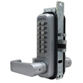 Mechanical Keyless Narrow Stile Lever Handle Lock with Passage Function and Double Sided Combination A75356
