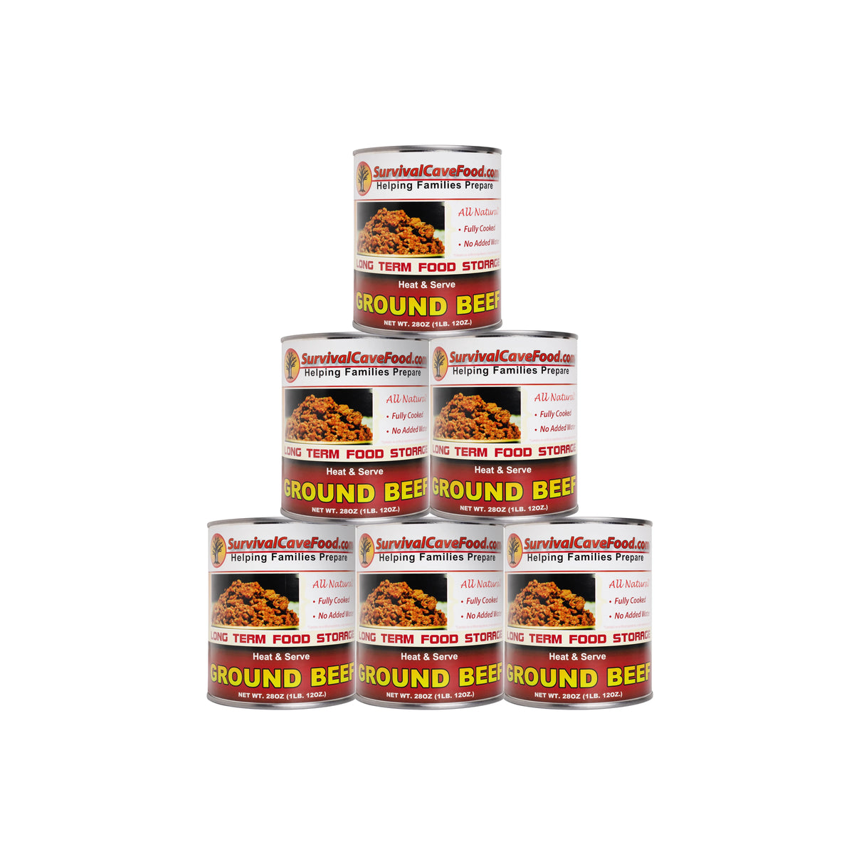 Canned Ground Beef 28 oz 12 cans T34852